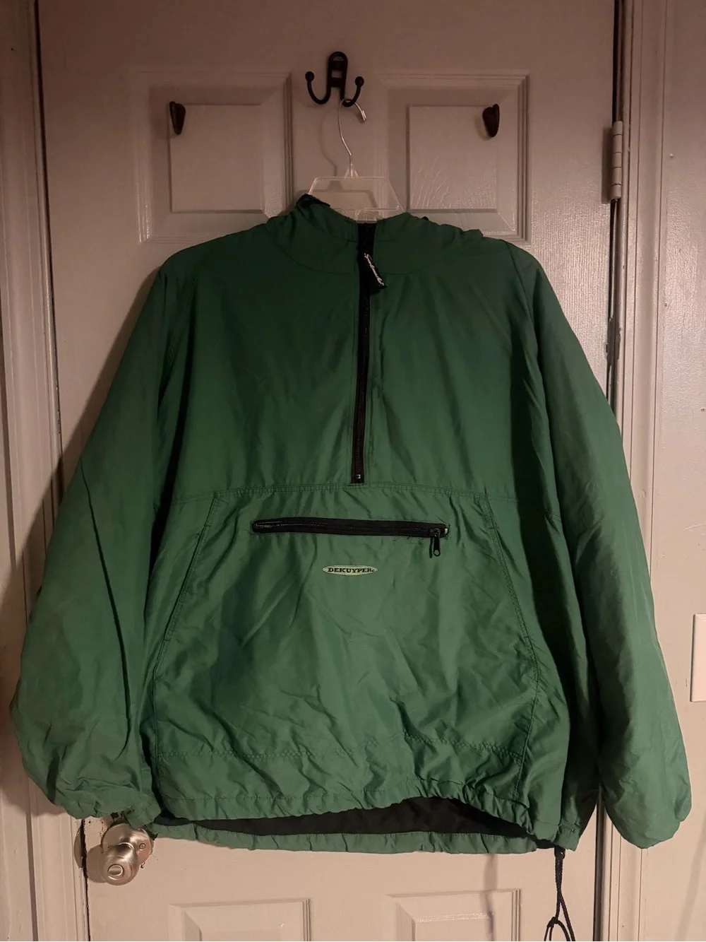 Green Pullover Windbreaker Jacket - Unbranded